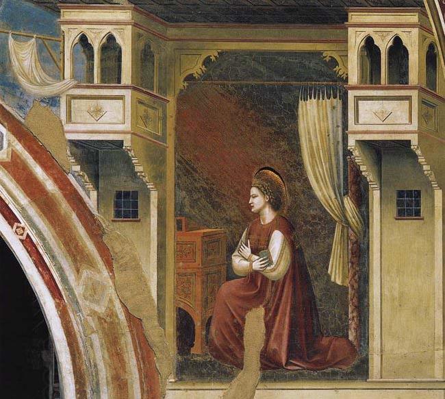 GIOTTO di Bondone The Virgin Receiving the Message China oil painting art
